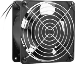 Fan for wall-mounted 19″ cabinets 230 V 120×120×38 mm, black LANBERG