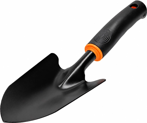 Pala da giardino in metallo larga per trapianto e messa a dimora delle piante 31 cm