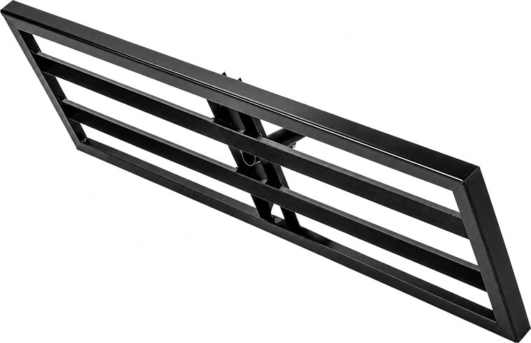 Sturdy metal construction for stable handling