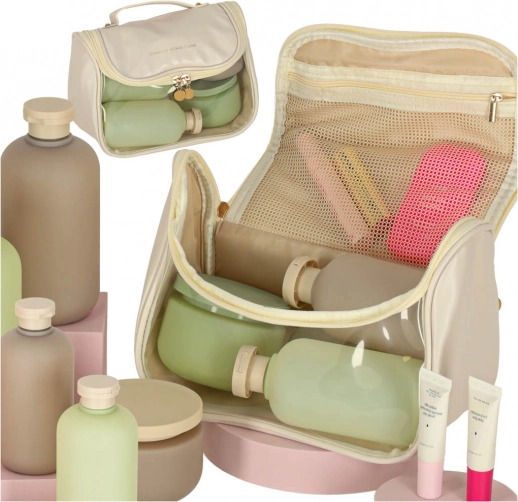 Travel Cosmetic Bag Beige