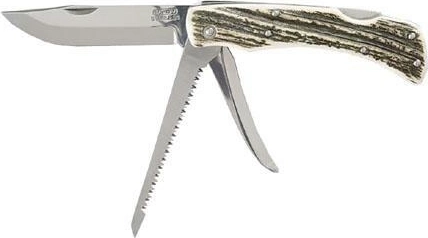 Mikov Hubert inklapbaar jachtmes met gewei, 3 functies