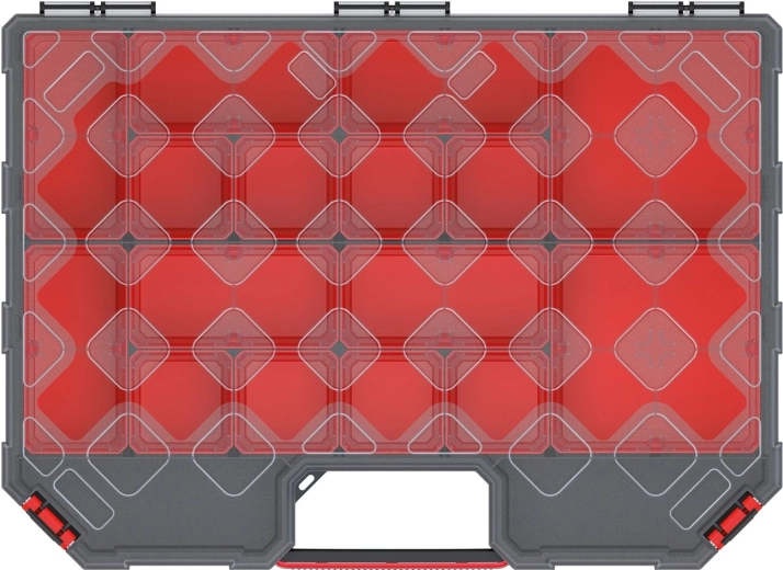 Transparent lid and secure latches