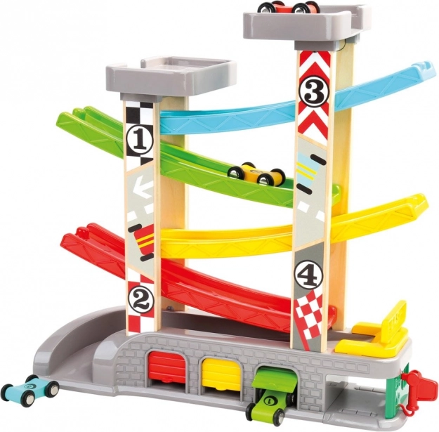 Bino racebaan met garages