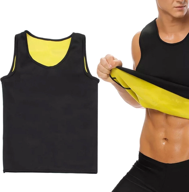 Pánské neoprenové fitness tričko na hubnutí – velikost L