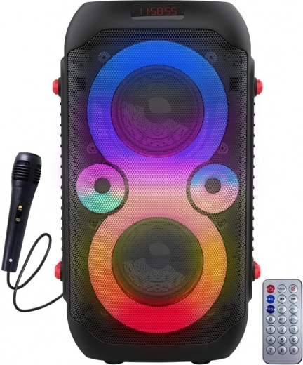 Portable Bluetooth Speaker with LED Lighting for Karaoke