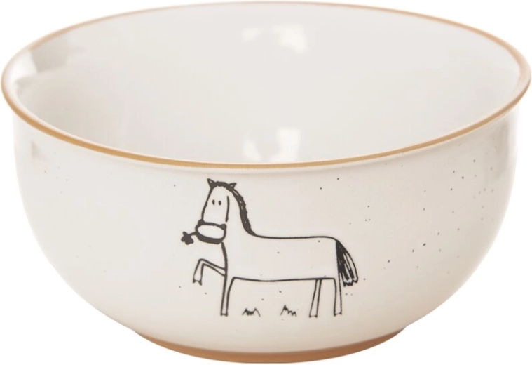 Ciotola in ceramica Statek con motivo cavallo 13,5 cm