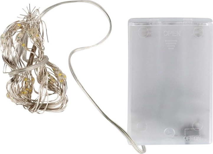 Nježne mikro LED na tankoj srebrnoj žici
