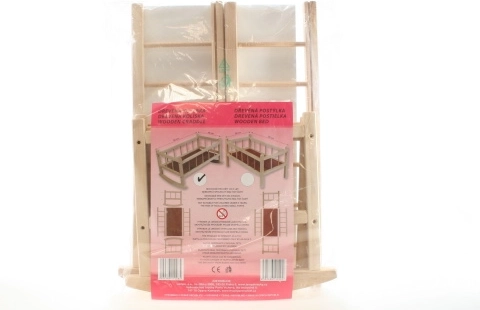 Wooden cradle for dolls
