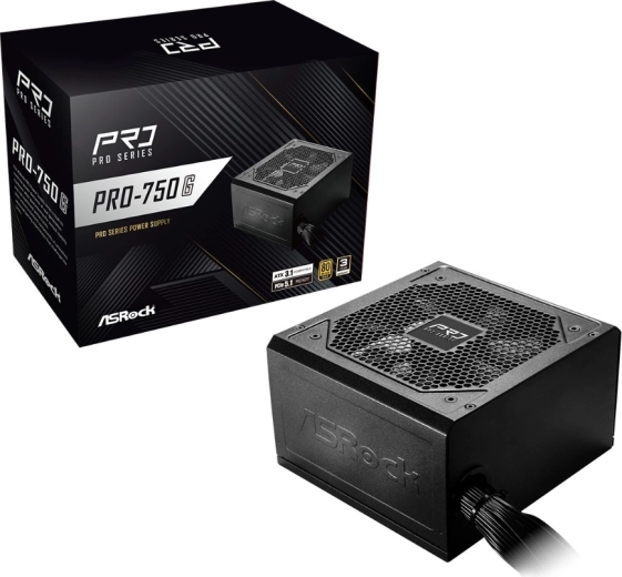 ASRock Pro Series power supply 750 W 80 PLUS Gold (non-modular)