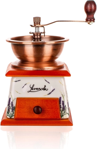 Stylish LAVENDER motif and durable metal hopper