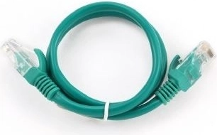 Cavo patch cat.5e verde 0,25M con protezione