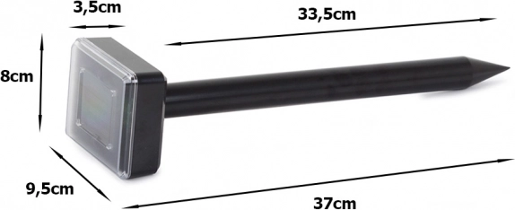 Solar mole and rodent repeller 37 cm, range up to 1000 m²