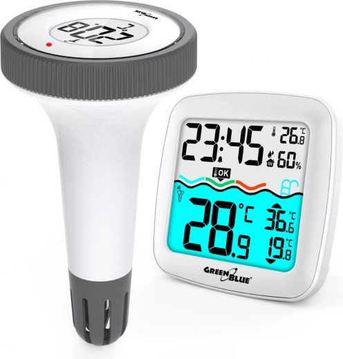 Drijvende draadloze sensor voor het zwembad