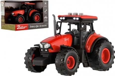 Trattore in plastica ZETOR con volano, luce e suoni 14 cm