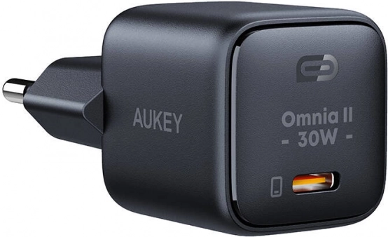 Caricatore USB‑C Aukey Omnia II Mini 30 W con Power Delivery