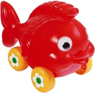 Pesciolino trainabile su ruote per bambini 1+