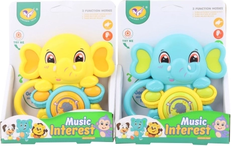 Elefantino musicale a batteria per bebè