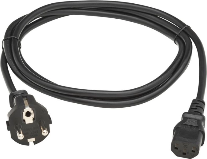 Cavo di alimentazione Schuko a IEC C13 2 m nero