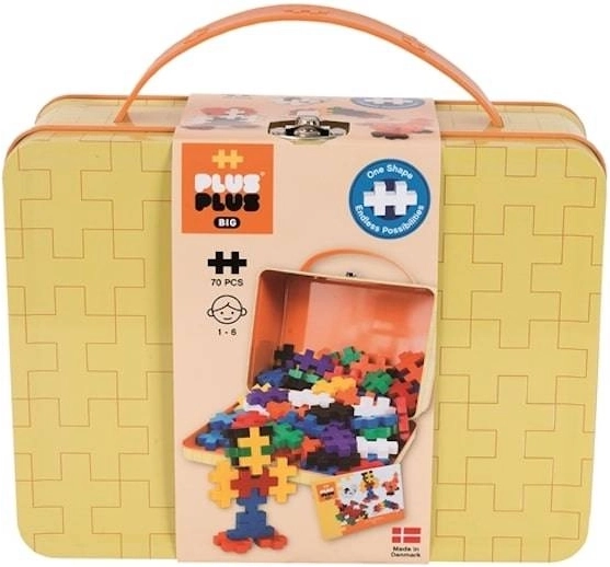Metal Carry Case PLUS-PLUS BIG Basic – 70 pieces
