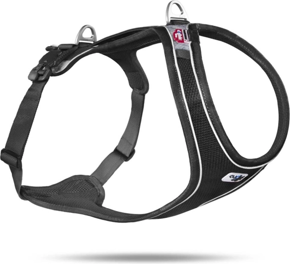 Postroj pro psy Curli Belka Comfort černý velikost L (25–35 kg)