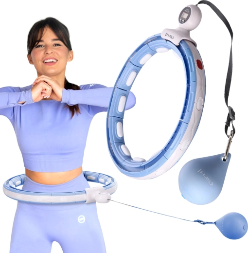 Smart hula hoop with counter and weight