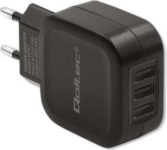Qoltec Charger 3xUSB 17W
