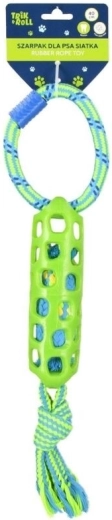 Tira e molla per cane Trik&roll con rete in gomma verde