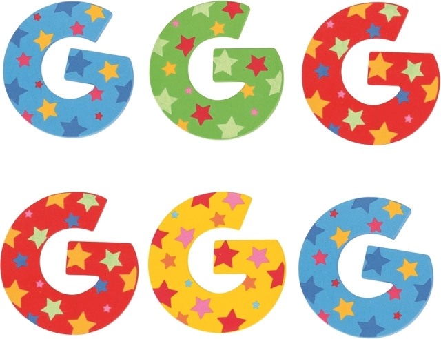 Bigjigs Toys star-pattern letter G