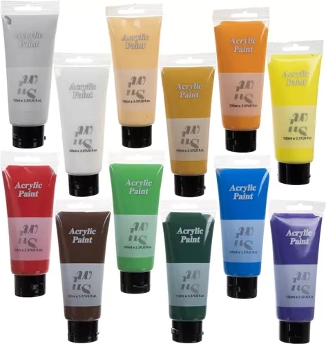 MAALEO Acrylic Paint Set 12×100 ml