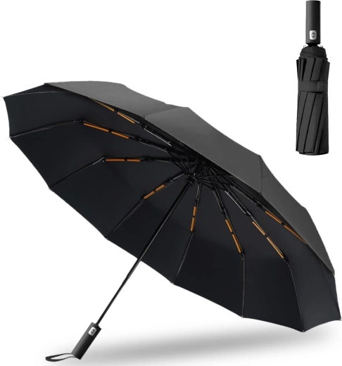 Ombrello pieghevole automatico Renew Force con protezione UV 105 cm