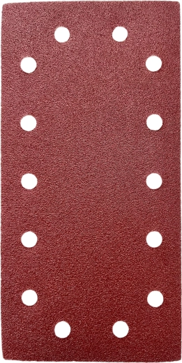 Découpe abrasive 115 × 230 mm, grain 180, 14 trous, avec velcro (5 pcs)
