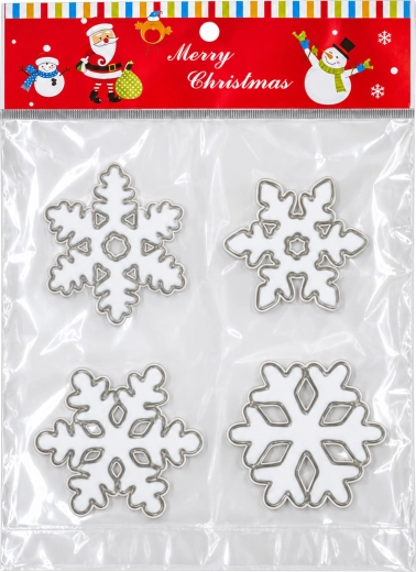 Christmas gel window sticker with snowflakes - 1 piece