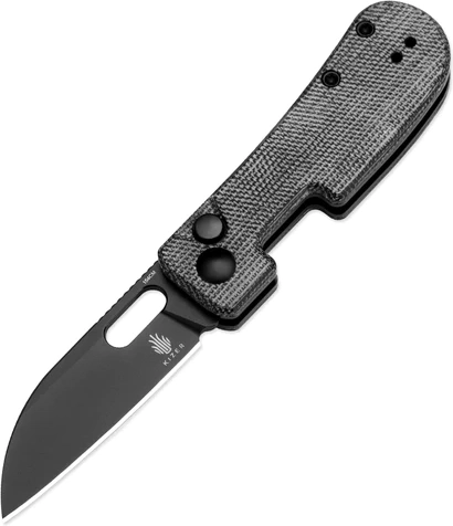 Kizer Banish pocket knife 5.8 cm, black Micarta
