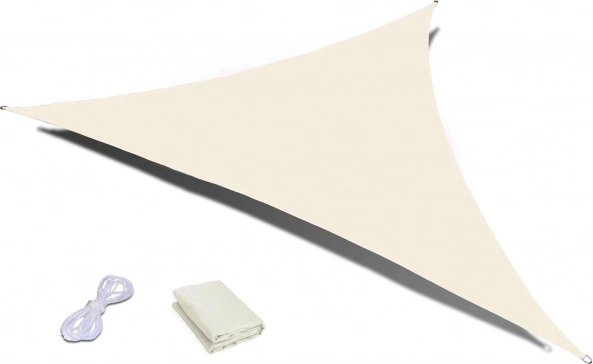 waterproof shade sail triangle 4 × 4 × 4 m ModernHome – beige