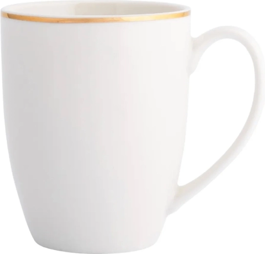 Bella Gold Line porcelain mug, cream, 400 ml