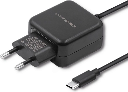QOLTEC Wall Charger 5 V, 2.4 A, 12 W, USB-C, Black