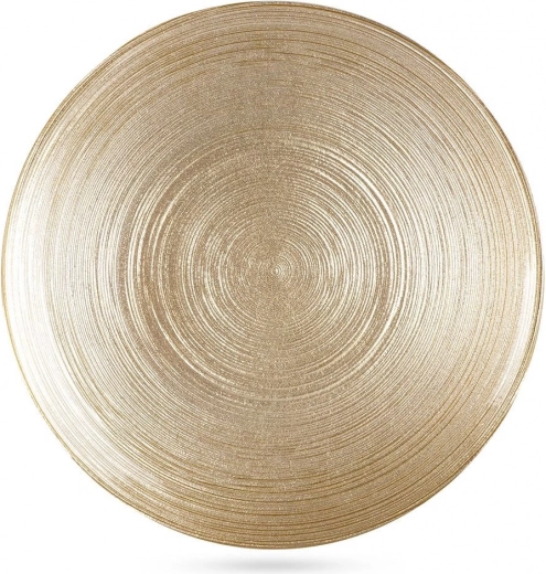 Sklenený dezertný tanier zlatý 21 cm