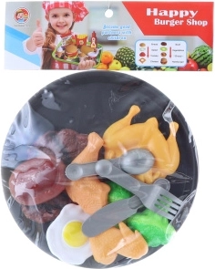 Meal set with plastic tray for children