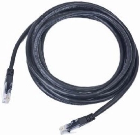 Cavo Patch categoria 5e con rivestimento nero 0,25M