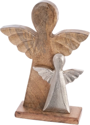 Élégant contraste du bois et du métal