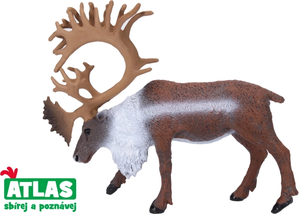 Figura di renna dipinta a mano 12 cm