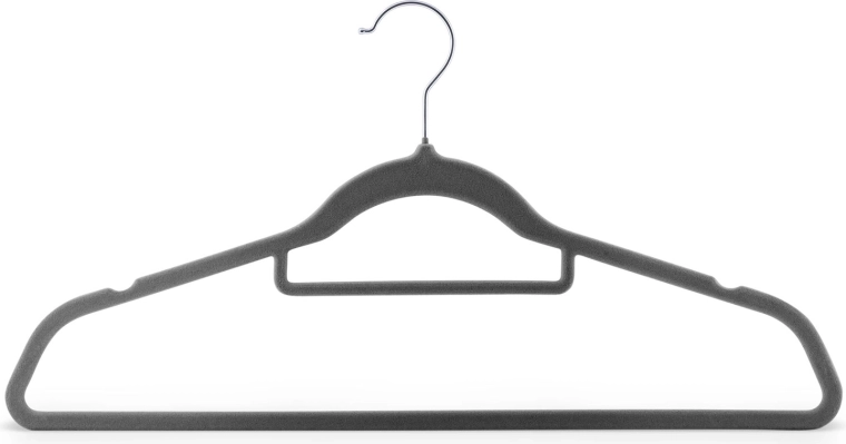 Rotating metal hook and crossbar for trousers
