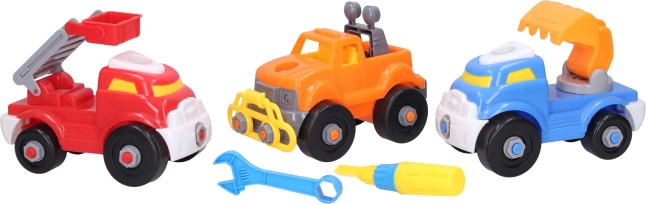 Children's Screw Toy Cars 3 pcs 16 cm