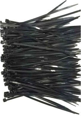 Nylon cable tie 150 mm × 3.6 mm, black (100 pcs)