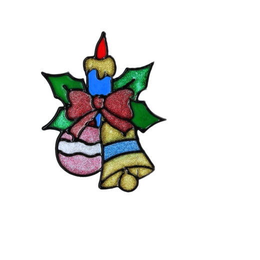 Sparkling stained-glass effect on glass