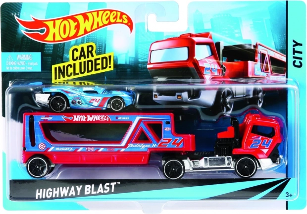 Hot Wheels Vrachtwagen met Sportauto