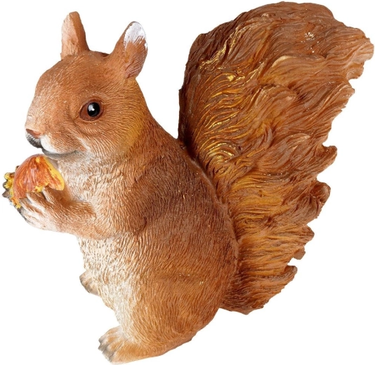 Garden decoration squirrel with nut 15 × 8.5 × 14 cm Vilde