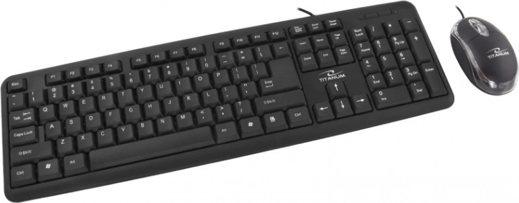 Titanum Salem TK106 tastiera e mouse cablati USB