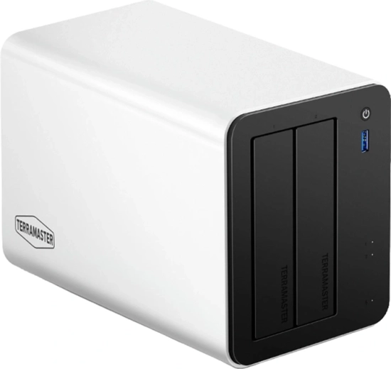 TerraMaster F2-425 Plus NAS server with 2 drive bays