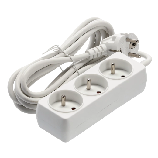 Three grounded outlets